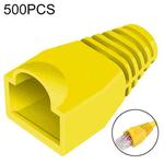 Network Cable Boots Cap Cover for RJ45, Green (500 pcs in one packaging , the price is for 500 pcs)(Yellow)
