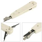 RJ45 / RJ12 / RJ11 Network BT Telephone Socket Multi Punch Insertion Tool(White)