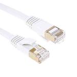 Gold Plated Head CAT7 High Speed 10Gbps Ultra-thin Flat Ethernet RJ45 Network LAN Cable (1m)