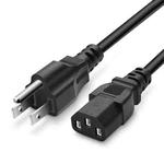 Universal US 3 Prong AC Power Cords for Desktop Computer Printer Monitor Plug