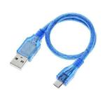USB 2.0 to Micro USB Male Adapter Cable, Length: 30cm(Blue)