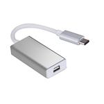 10cm USB-C / Type-C 3.1  to Mini Display Adapter Cable, For MacBook 12 inch, Chromebook Pixel 2015, Nokia N1 Tablet PC(Silver)