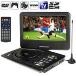 9.0 inch TFT LCD Screen Digital Multimedia Portable EVD / DVD with Card Reader & USB Ports, Support Analog TV (PAL / NTSC / SECAM) & Game Function, 270 Degree Rotation, Support SD / MS / MMC Card, Black(Black)