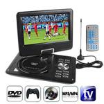 9.5 inch TFT LCD Screen Digital Multimedia Portable DVD with Card Reader & USB Port, Support TV (PAL / NTSC / SECAM) & Game Function, 180 Degree Rotation, Support SD / MS / MMC Card(Black)
