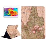 World Map Pattern Flip Leather Case with Holder for Galaxy Tab 4 10.1 / SM-T530, Random Delivery (Light Yellow)(Yellow)