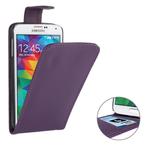 Vertical Flip Leather Case with Credit Card Slot for Galaxy S5 / G900(Purple)