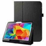 Litchi Texture Flip Leather Case with Holder for Galaxy Tab 4 10.1 / T530(Black)