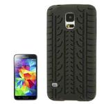 Tyre Texture Silicone Case for Galaxy S5 / G900(Black)