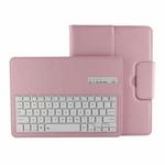 For Galaxy Tab S 10.5 / T800 Bluetooth Keyboard Litchi Texture Leather Tablet Case with Sleep / Wake-up Function & Holder(Pink)
