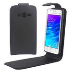 Vertical Flip Magnetic Button Leather Case for Samsung Z1 / Z130