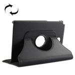 Litchi Texture 360 Degree Rotating Leather Case with Holder for Galaxy Tab A 8.0 / T350 / T355C(Black)