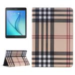 Plaid Pattern Leather Case with Holder & Card slots & Wallet for Galaxy Tab A 9.7 4G LTE / T555