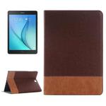 Cross Texture Leather Case with Holder & Card slots & Wallet for Galaxy Tab A 9.7 4G LTE / T555(Brown)