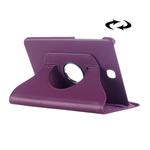 Litchi Texture 360 Degree Rotation Leather Case with multi-functional Holder for Galaxy Tab S2 8.0(Purple)