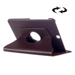 Litchi Texture 360 Degree Rotation Leather Case with multi-functional Holder for Galaxy Tab S2 9.7(Coffee)