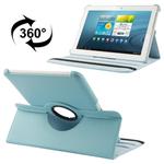 360 Degree Rotatable Litchi Texture Leather Case with Holder for Galaxy Tab 2 (10.1) / P5100(Blue)