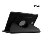 Litchi Texture 360 Degree Rotation Leather Case with Holder for Galaxy Tab S2 8.0 / T715 / T710(Black)