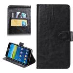 5.5-6.3 Inch Universal Crazy Horse Texture 360 Degree Rotating Carry Case with Holder & Card Slot for Galaxy Mega 6.3 / i9200(Black)