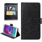 5.3-5.5 Inch Universal Crazy Horse Texture 360 Degree Rotating Carry Case with Holder & Card Slots for Galaxy Note I / II / III / IV(Black)