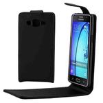 For Galaxy On5 / G5500 Khaki Lining Vertical Flip Magnetic Buckle PU Leather Case (Black)