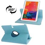 360 Degree Rotatable Litchi Texture Leather Case with 2-angle Viewing Holder for Galaxy Tab Pro 10.1 / T520(Baby Blue)