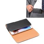 For iPhone X & Galaxy S6 / G920 Crazy Horse Texture Vertical Flip Leather Case / Waist Bag with Back Splint