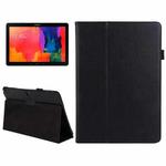 2-folding Litchi Texture Flip Leather Case with Holder for Galaxy Note & Tab Pro 12.2 / P900(Black)