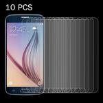 10 PCS 0.26mm 9H Surface Hardness 2.5D Explosion-proof Tempered Glass Screen Film for Galaxy S6 / G920