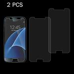 2 PCS for Galaxy S7 / G930 0.26mm 9H Surface Hardness 2.5D Explosion-proof Tempered Glass Non-full Screen Film