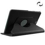Litchi Texture Horizontal Flip Solid Color Leather Case with 360 Degrees Rotation Holder for Galaxy Tab S2 9.7 / T815(Black)