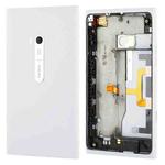 High Quality Housing Battery Back Cover With Side Button Flex Cable for Nokia Lumia 900(White)