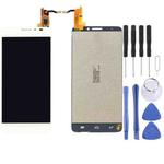 OEM LCD Screen for Alcatel One Touch Idol X / 6040 / 6040A with Digitizer Full Assembly (White)