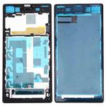 Front Housing LCD Frame Bezel Plate  for Sony Xperia Z1 / C6902 / L39h / C6903 / C6906 / C6943(Black)