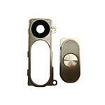 Back Camera Lens Cover + Power & Volume Buttons  for LG G3 / D855(Gold)