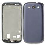 For Galaxy S III / i747 Full Housing LCD Frame Bezel Plate  + Back Cover (Blue)
