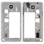 For Galaxy Note 4 / N910V Middle Frame Bezel Back Plate Housing Camera Lens Panel with Speaker Ringer Buzzer and Earphone Hole (White)