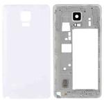 For Galaxy Note 4 / N910V Full Housing Cover (Middle Frame Bezel Back Plate Housing Camera Lens Panel + Battery Back Cover ) (White)