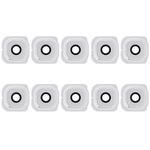 For Galaxy S6 Edge / G925 10pcs Camera Lens Cover with Sticker (White)