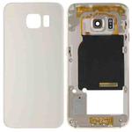For Galaxy S6 Edge / G925 Full Housing Cover (Back Plate Housing Camera Lens Panel + Battery Back Cover ) (Gold)