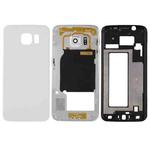 For Galaxy S6 Edge / G925 Full Housing Cover (Front Housing LCD Frame Bezel Plate + Back Plate Housing Camera Lens Panel + Battery Back Cover ) (White)