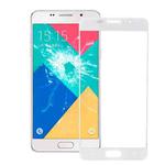 For Galaxy A7 (2016) / A710 Front Screen Outer Glass Lens (White)