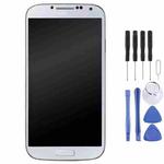 Original LCD Display + Touch Panel with Frame for Galaxy S4 / i9500(White)