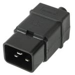 3 Prong Male AC Wall Universal Travel Power Socket Plug Adaptor(Black)