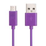 20 PCS 1m Micro USB Port USB Data Cable(Purple)