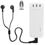 WR-16 Mini Professional 8GB Digital Voice Recorder with Belt Clip, Support WAV Recording Format(White)