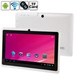 Q88 Tablet PC, 7.0 inch, 1GB+8GB, Android 4.0, 360 Degree Menu Rotate, Allwinner A33 Quad Core up to 1.5GHz, WiFi, Bluetooth(White)