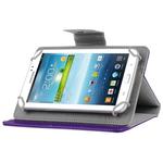 Universal Crazy Horse Texture Horizontal Flip Leather Case with Holder for 8 inch Tablet PC(Purple)