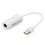 USB 2.0 Ethernet Adapter for Tablet PC / Android TV, Length: 20cm(White)