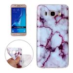 For Galaxy J5(2016) / J510 Purple Marbling Pattern Soft TPU Protective Back Cover Case