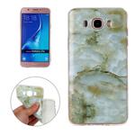 For Galaxy J7(2016) / J710 Green Marbling Pattern Soft TPU Protective Back Cover Case